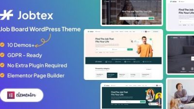 Jobtex (v1.2.6) Job Board WordPress Theme