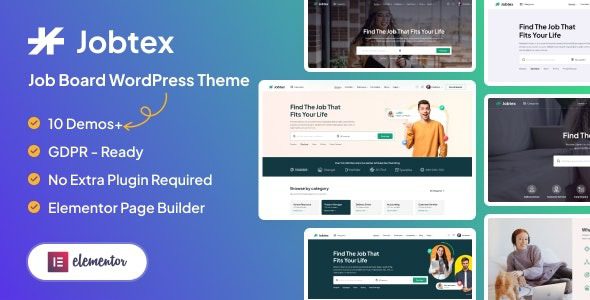 Jobtex (v1.2.6) Job Board WordPress Theme