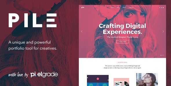 PILE v2.5.1 An Uncoventional WordPress Portfolio Theme