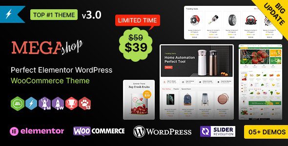 Mega Shop WP主题下载