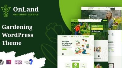 OnLand v1.0.8 Gardening WordPress Theme