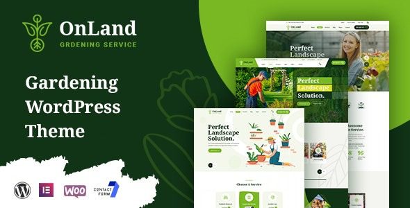 OnLand v1.0.8 Gardening WordPress Theme