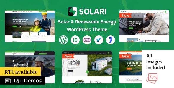 Solari v1.1.5 Ecology & Solar Energy WordPress Theme
