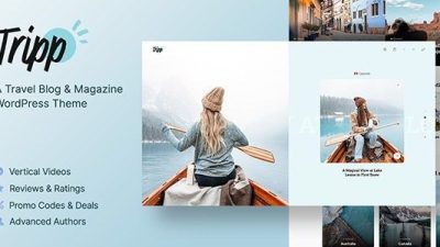 Tripp (v1.3.3) Travel Blog & Magazine WordPress Theme [Activated]