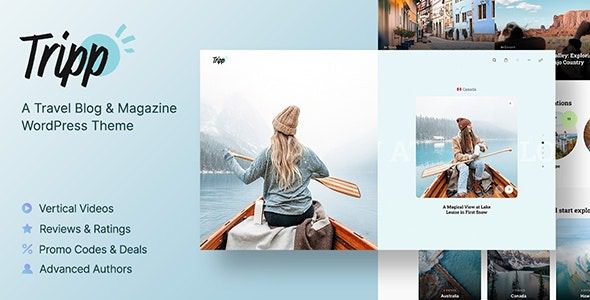 Tripp (v1.3.3) Travel Blog & Magazine WordPress Theme [Activated]