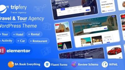 Tripfery (v1.3.2) Travel & Tour Booking WordPress Theme