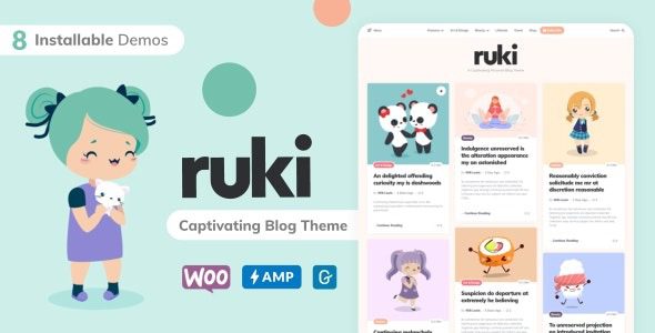 Ruki (v1.3.8) A Captivating Personal Blog Theme