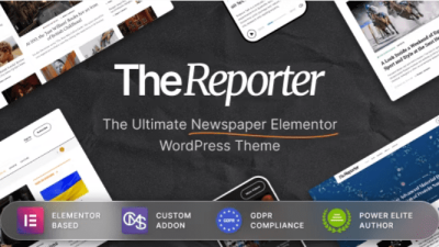The Reporter (v1.0.10) Newspaper Editorial WordPress Theme [NFIX]
