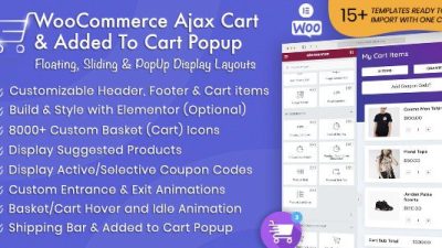 WooCommerce Ajax Cart & Added To Cart Popup插件下载