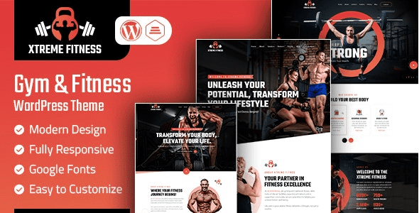 Xtreme Fitness (v1.0) Gym & Fitness WordPress Theme