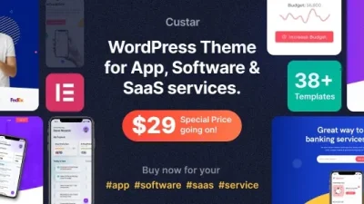 Custar v1.2.7 Software & App WordPress Theme