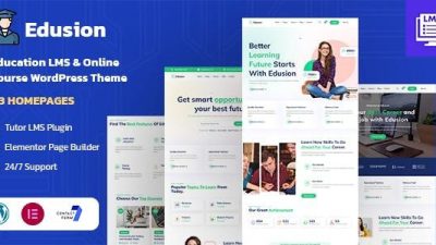 Edusion (v1.4) Education LMS WordPress Theme