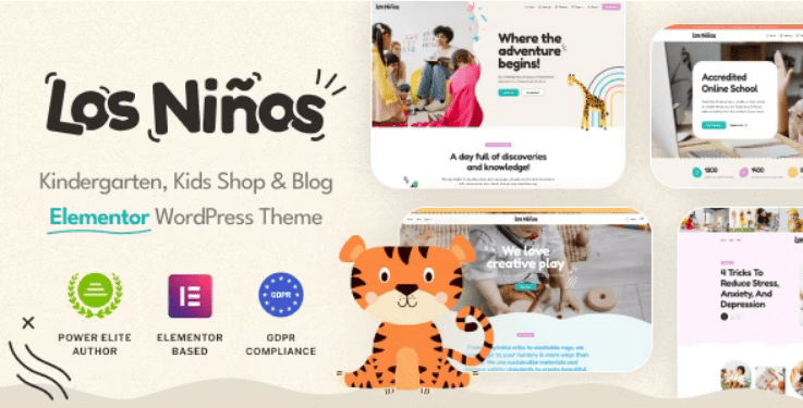 Los Ninos (v1.0.10) Children Education WordPress Theme [NFIX]