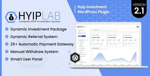HYIPLab (v3.0) HYIP Investment WordPress Plugin