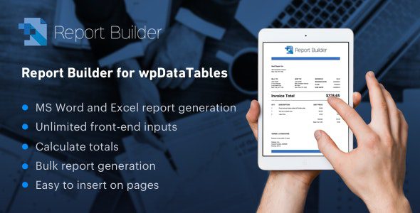 Report Builder add-on for wpDataTables插件下载