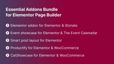 Essential Addons Bundle for Elementor Page Builder插件下载