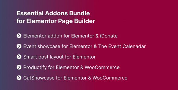 Essential Addons Bundle for Elementor Page Builder插件下载