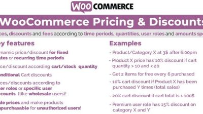 WooCommerce Pricing & Discounts!插件下载