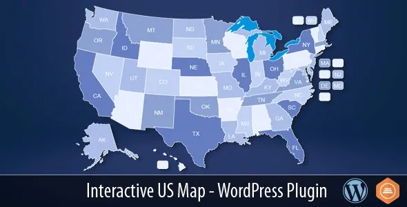 Interactive US Map v2.7 WordPress Plugin