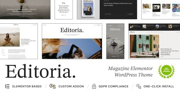 Editoria v1.0.2 Newspaper & Magazine WordPress Theme