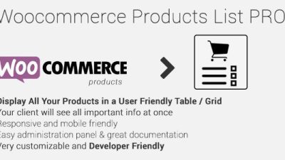 Woocommerce Products List Pro插件下载