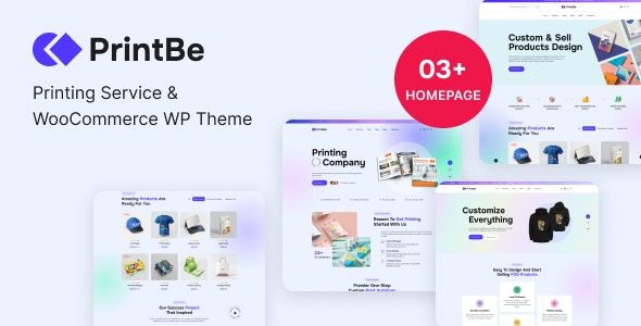 PrintBe v1.0.2 Printing Service & WooCommerce WP Theme