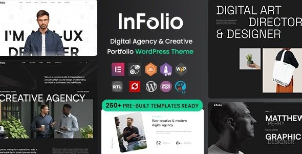 Infolio (v1.0.2) Digital Agency & Creative Portfolio WordPress Elementor Theme