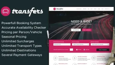 Transfers (v2.01) Transport and Car Hire WordPress Theme