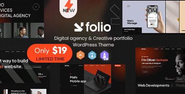 Webfolio (v1.0.2) Creative Portfolio & Digital Agency WordPress Elementor Theme