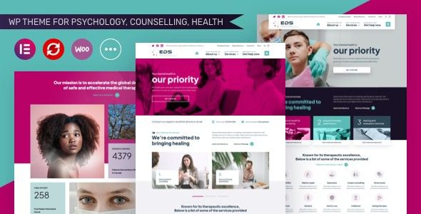 EDS v1.0.1 WordPress Theme for Psychology, Counselling & Health
