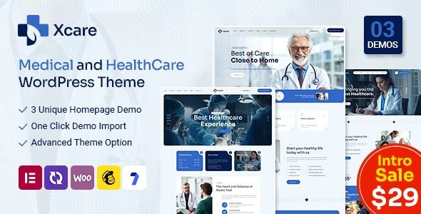 Xcare (v5.0) Medical and HealthCare WordPress Theme