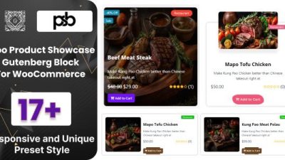 WooCommerce Product Showcase Gutenberg Block 插件下载