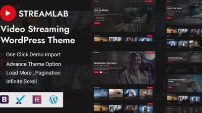 Streamlab v2.0.9 – Video Streaming WordPress Theme