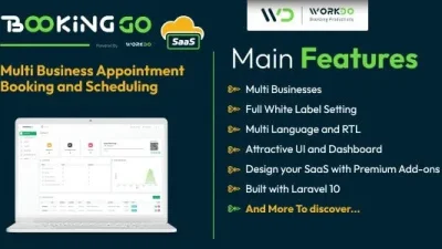 BookingGo SaaS v1.2– Multi Business Appointment Booking and Scheduling
