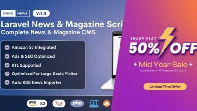 Fixed* ONNO v1.4.3 Laravel News & Magazine Script 
