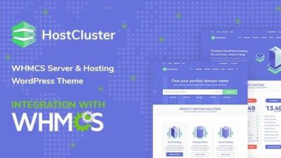 HostCluster (v2.3.1) WHMCS Server & Hosting WordPress Theme