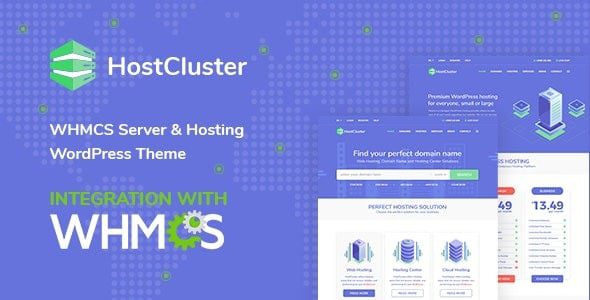 HostCluster (v2.3.1) WHMCS Server & Hosting WordPress Theme