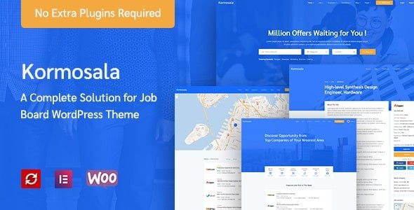 Kormosala (v1.0.50) Job Board WordPress Theme