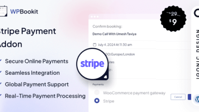 WPBookit - Stripe Payment (Addon)插件下载