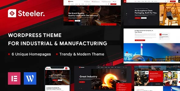 Steeler (v1.3) Industrial & Manufacturing WordPress Theme