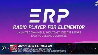 Erplayer v1.0.4 Radio Player for Elementor