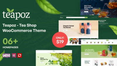 Teapoz (v1.1.7) Tea Shop WooCommerce Theme