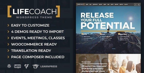 Life Coach v2.3.2 WordPress Theme