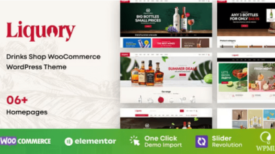 Liquory (v1.2.8) Drinks Shop WooCommerce Theme
