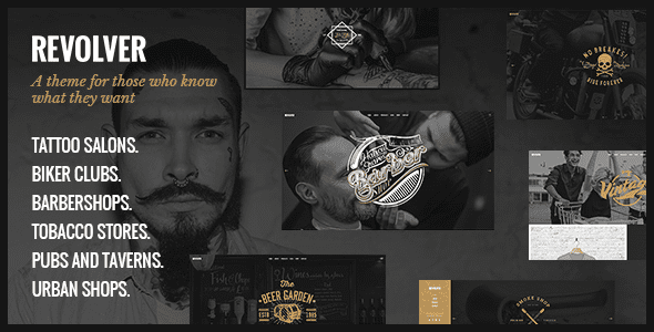 Revolver (v1.9) Tattoo Studio and Barbershop Theme