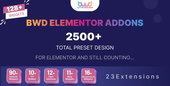 BWD Elementor addons bundle插件下载