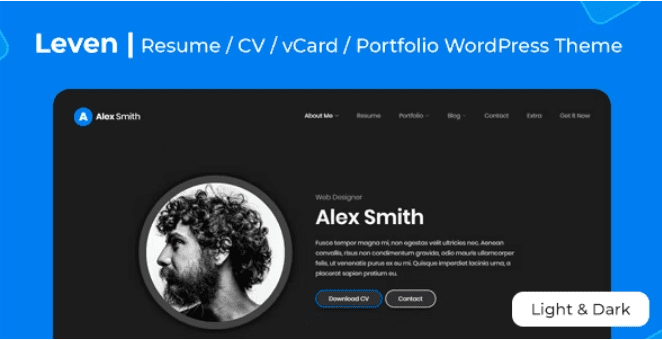 Leven v.1.8.0 CV/Resume WordPress Theme