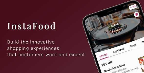InstaFood v1.6.0 QR Menu, food delivery, pickup and dine-in for WordPress