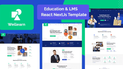 Wellern v1.0 Coach Online Courses React NextJs Template