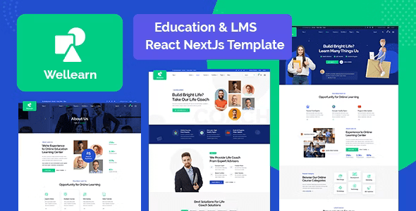 Wellern v1.0 Coach Online Courses React NextJs Template